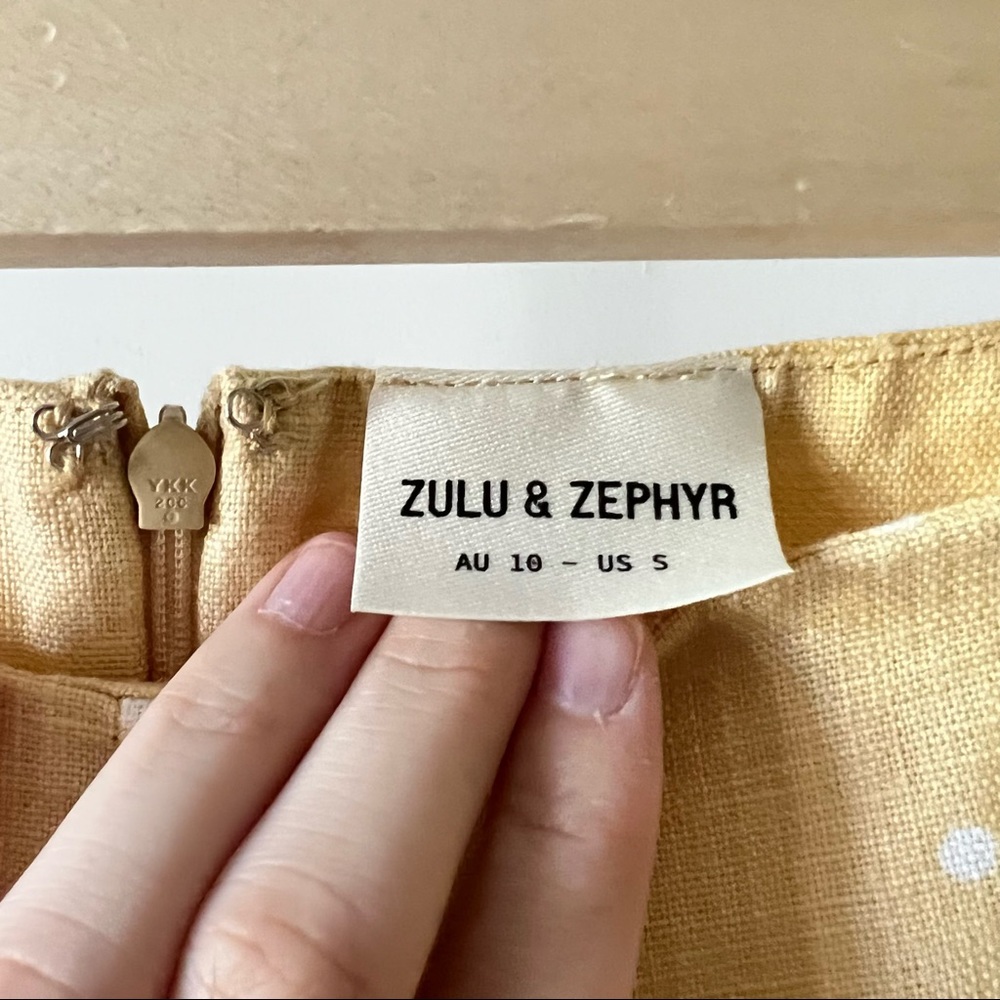 Zulu & Zephyr Linen Polka Dot Pants Size Small - Picture 14 of 15